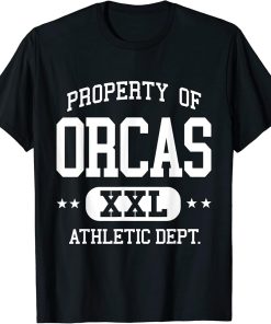 Orcas Retro Athletic Property Dept Funny T-Shirt