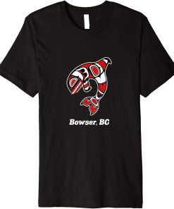 Native Bowser BC Canada Tribal Orca Killer Whale Premium T-Shirt