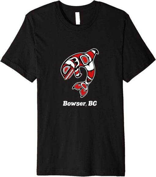 Native Bowser BC Canada Tribal Orca Killer Whale Premium T-Shirt