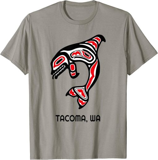 Tacoma Washington Native American Indian Orca Killer Whales T-Shirt