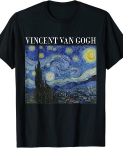 Starry Night by Vincent van Gogh | Famous Painting T-Shirt