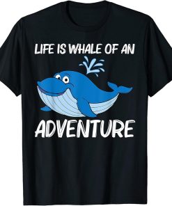 Funny Whale Art For Men Women Orca Narwhal Blue Whales T-Shirt