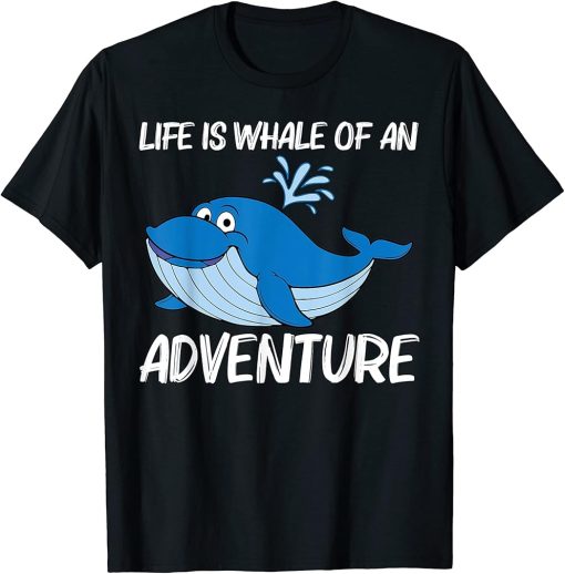 Funny Whale Art For Men Women Orca Narwhal Blue Whales T-Shirt